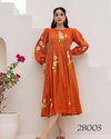 Lucaya Vol 28 Kota Checks Digital Printed Flared Designer One Piece Orders In India
